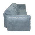Importeret frostet læder grå baxter sofa